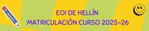[Escuela de Idioma] Plazo de matrícula de la EOI de Hellín