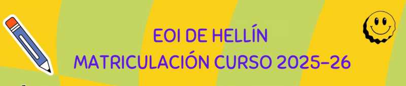[Escuela de Idioma] Plazo de matrícula de la EOI de Hellín